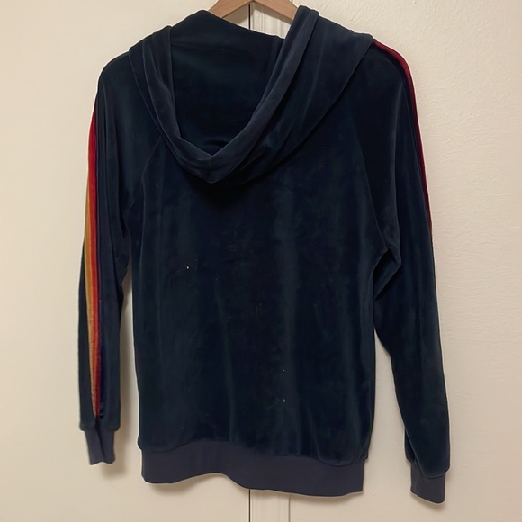 Aviator Nation Navy Velour Jacket - Picture 4 of 5